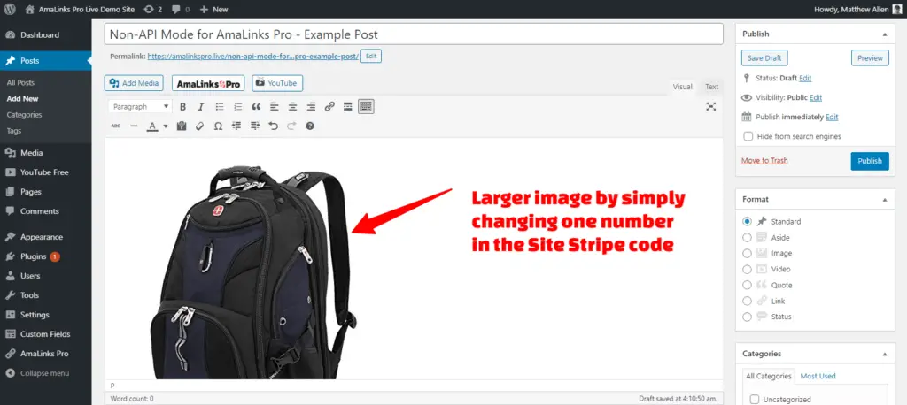 Non-API - Pro Tip - Larger Image in Editor